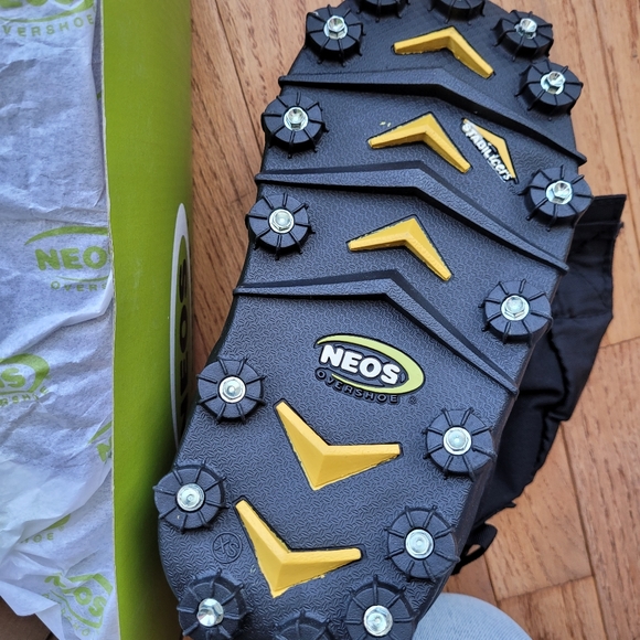 NWT Neos Voyager Stabilicer Waterproof Overshoes Boots Snow Ice Grip Black XS - Picture 4 of 13